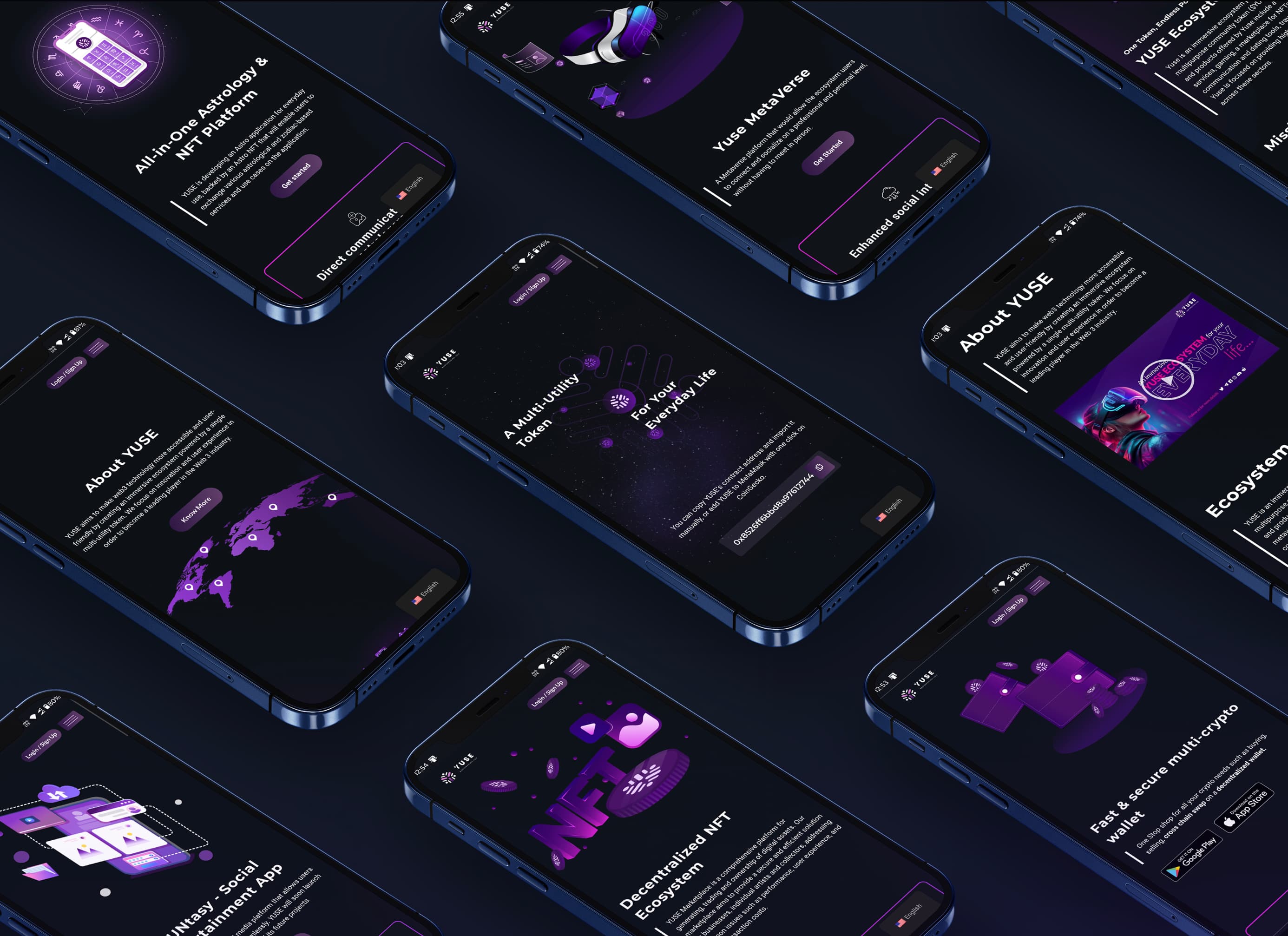 Yuse Token - UIUX Design & Development